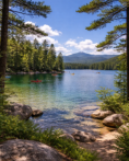 One of the many lakes that are in the area.